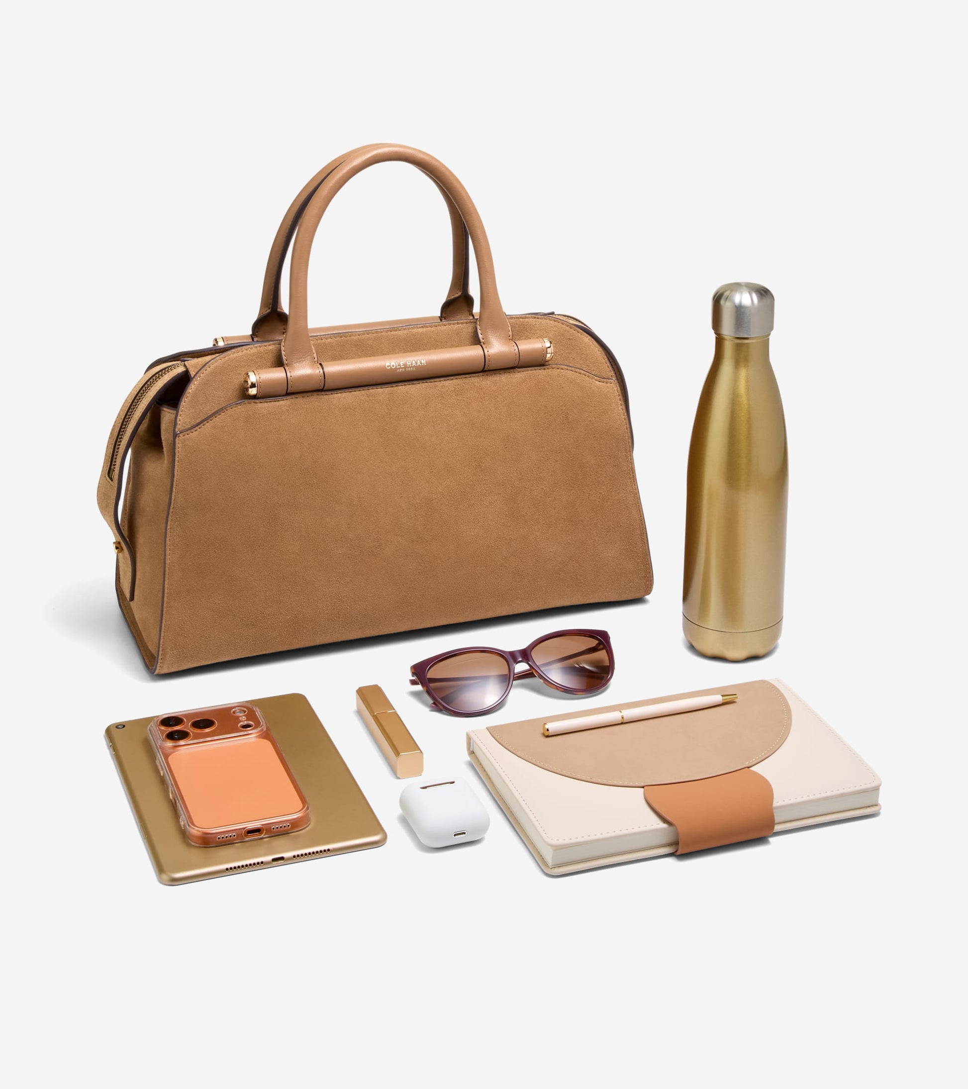 Women's Catherine Medium Satchel-Golden Honey