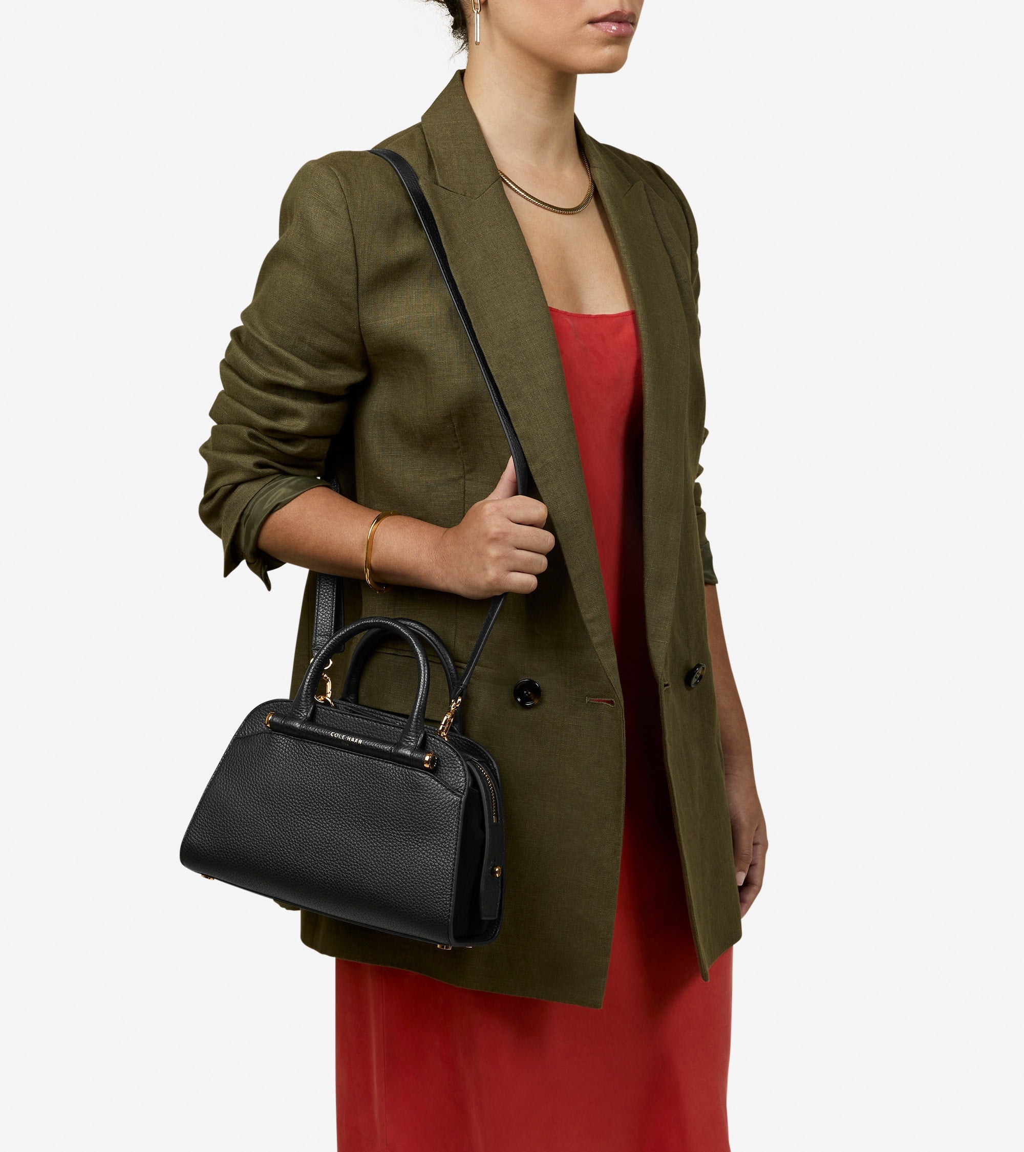 Women's Catherine Small Satchel in Black | Cole Haan