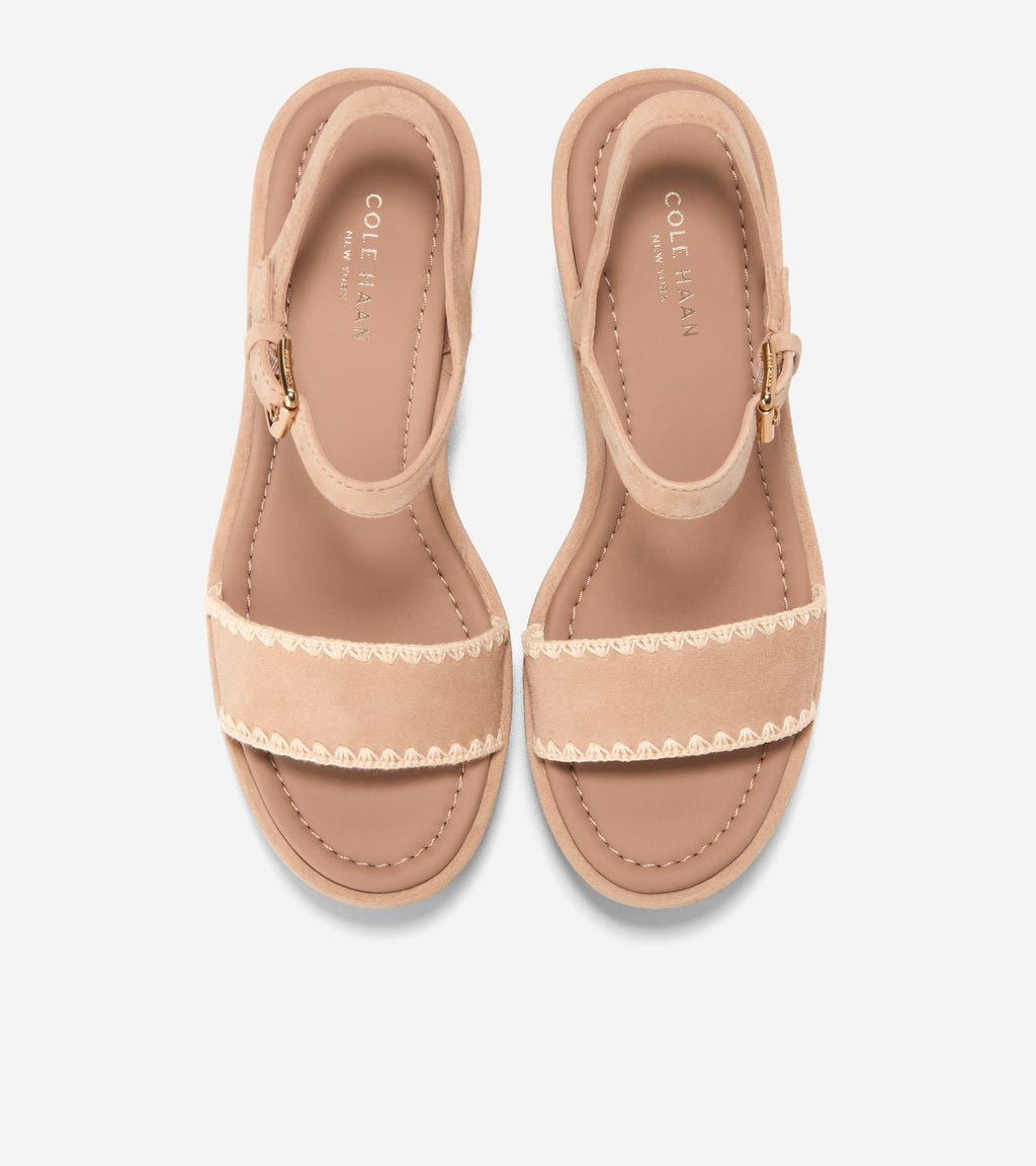 Women's Cloudfeel Asbury Espadrille Wedge Sandals-Tuscan Sand-Natural Raffia
