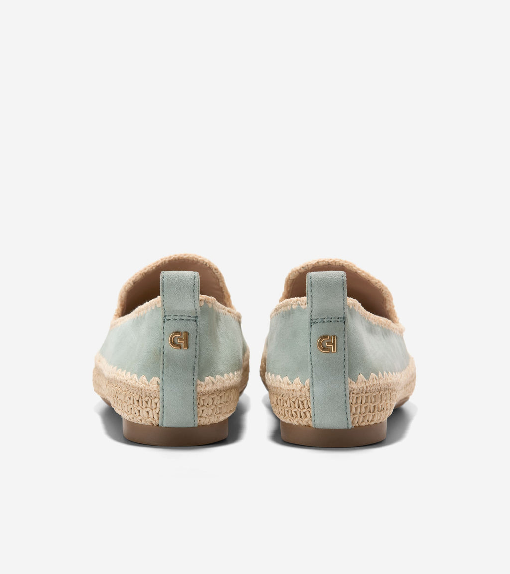 Women's Cloudfeel Asbury Slipon Loafers-Lily Pad-Natural Raffia