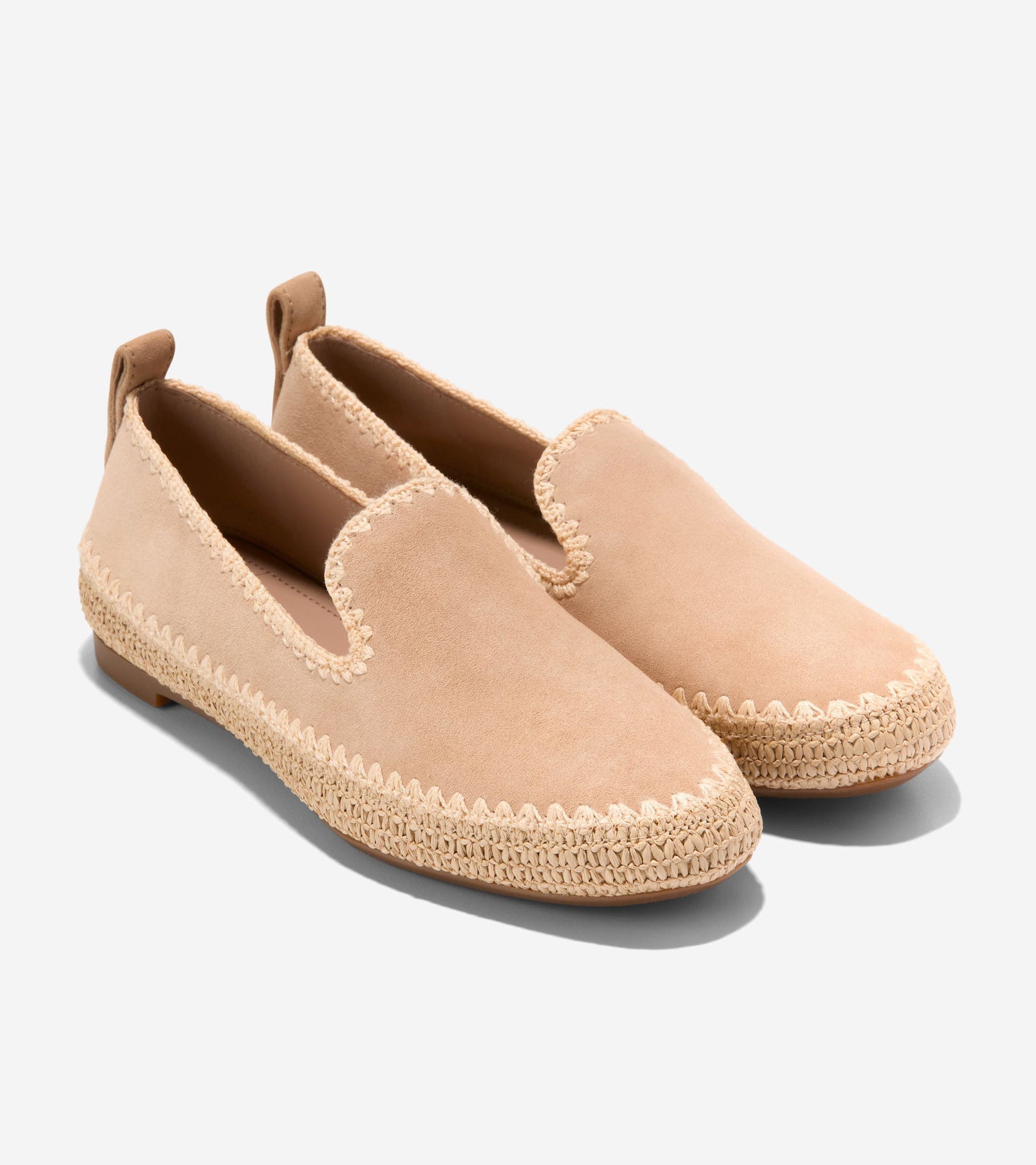 Women's Cloudfeel Asbury Slip-On Loafers-Tuscan Sand-Natural Raffia