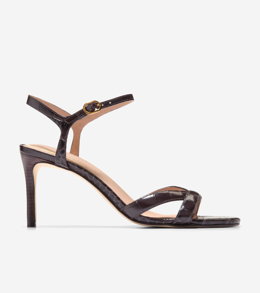 Women's Constantina Sandals-Dark Chocolate Croc Print
