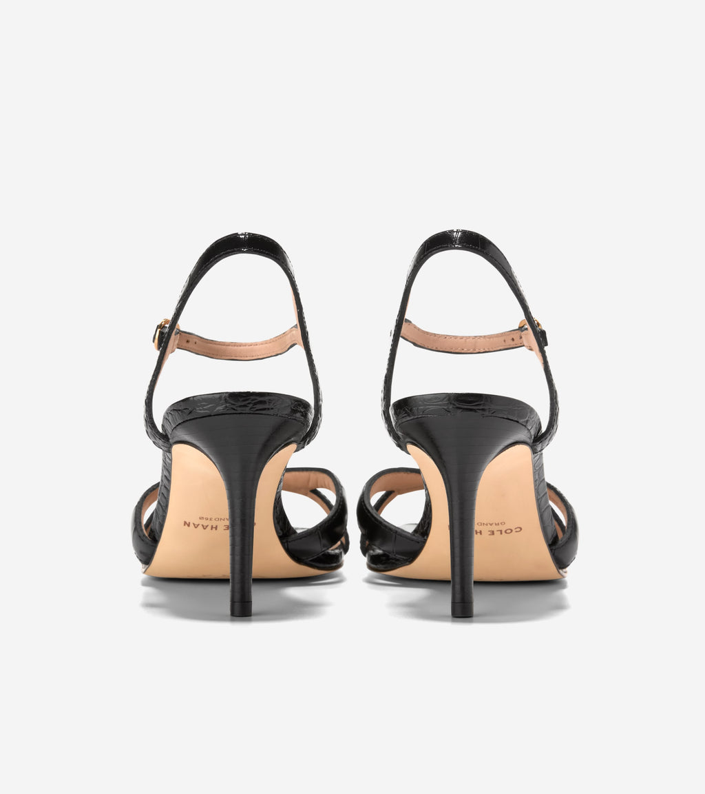 Women's Constantina Sandals-Black Croc Print