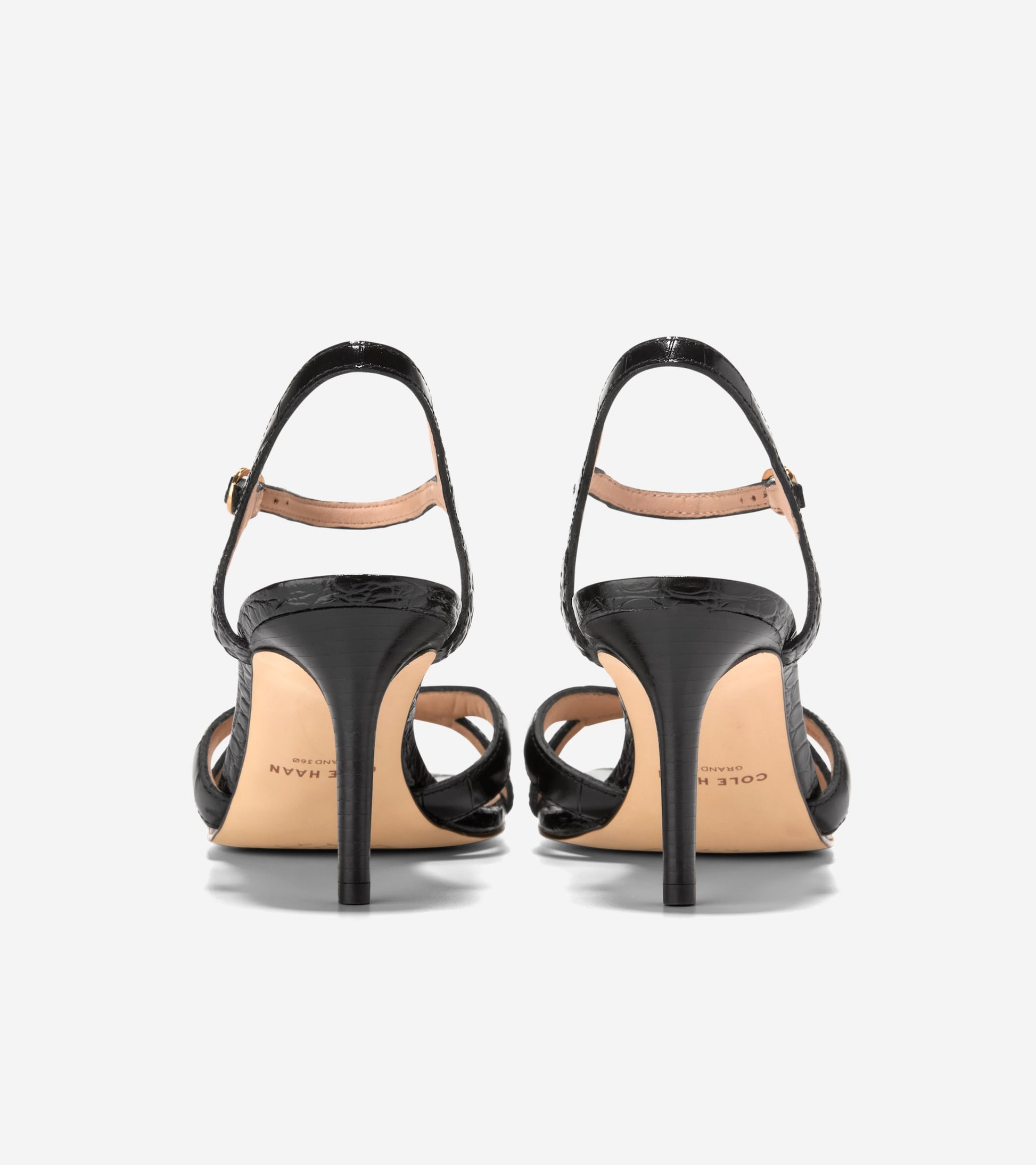 Women's Constantina Sandals-Black Croc Print