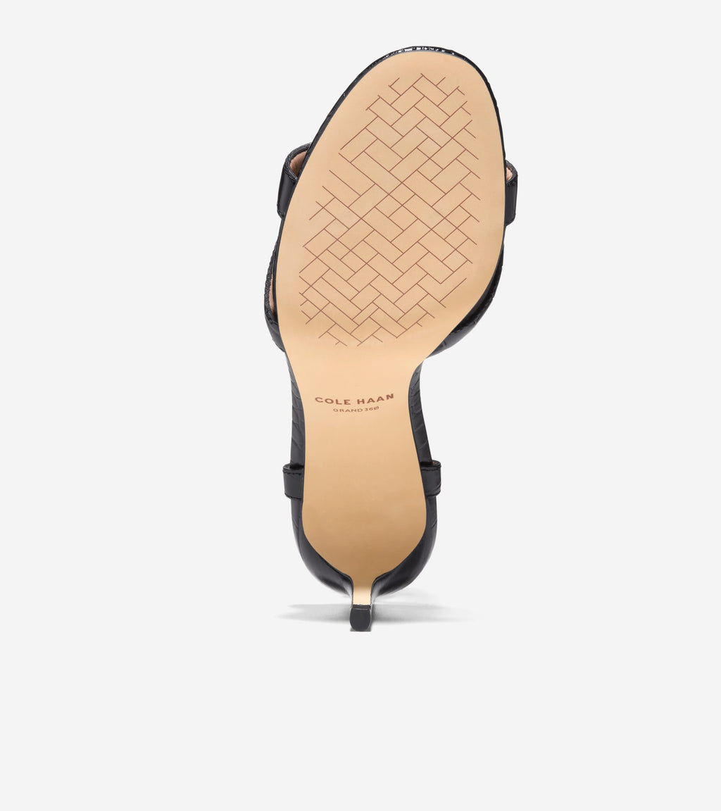 Women's Constantina Sandals-Black Croc Print