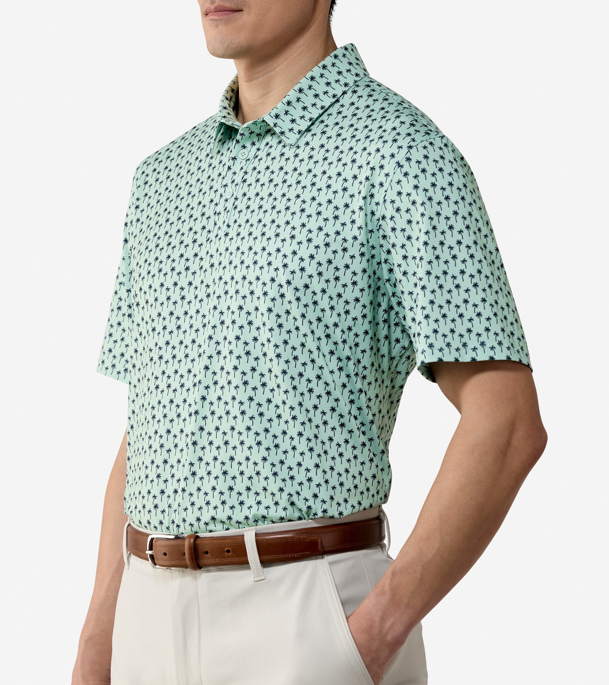 Men's Cobbler Polo Shirt in Green | Cole Haan