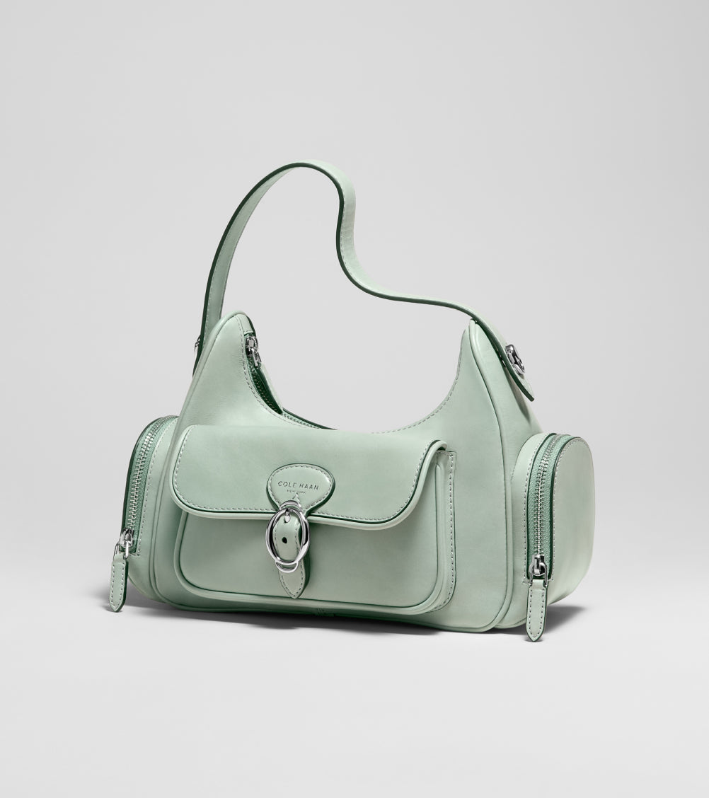 Women's light green bag