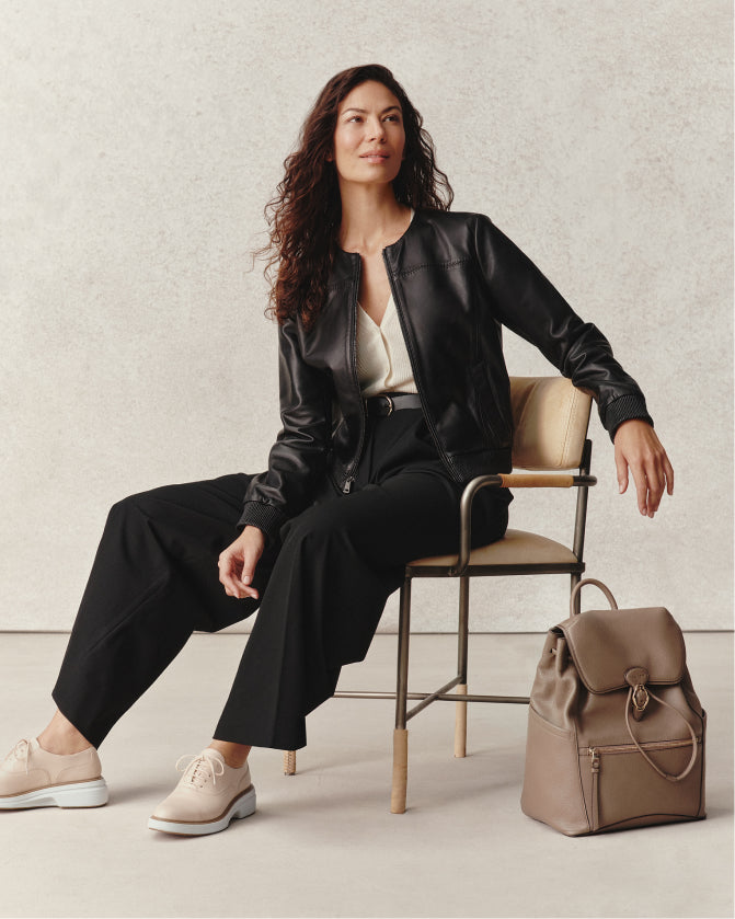 Cole Haan Women's Alexandria Flap Medium Backpack