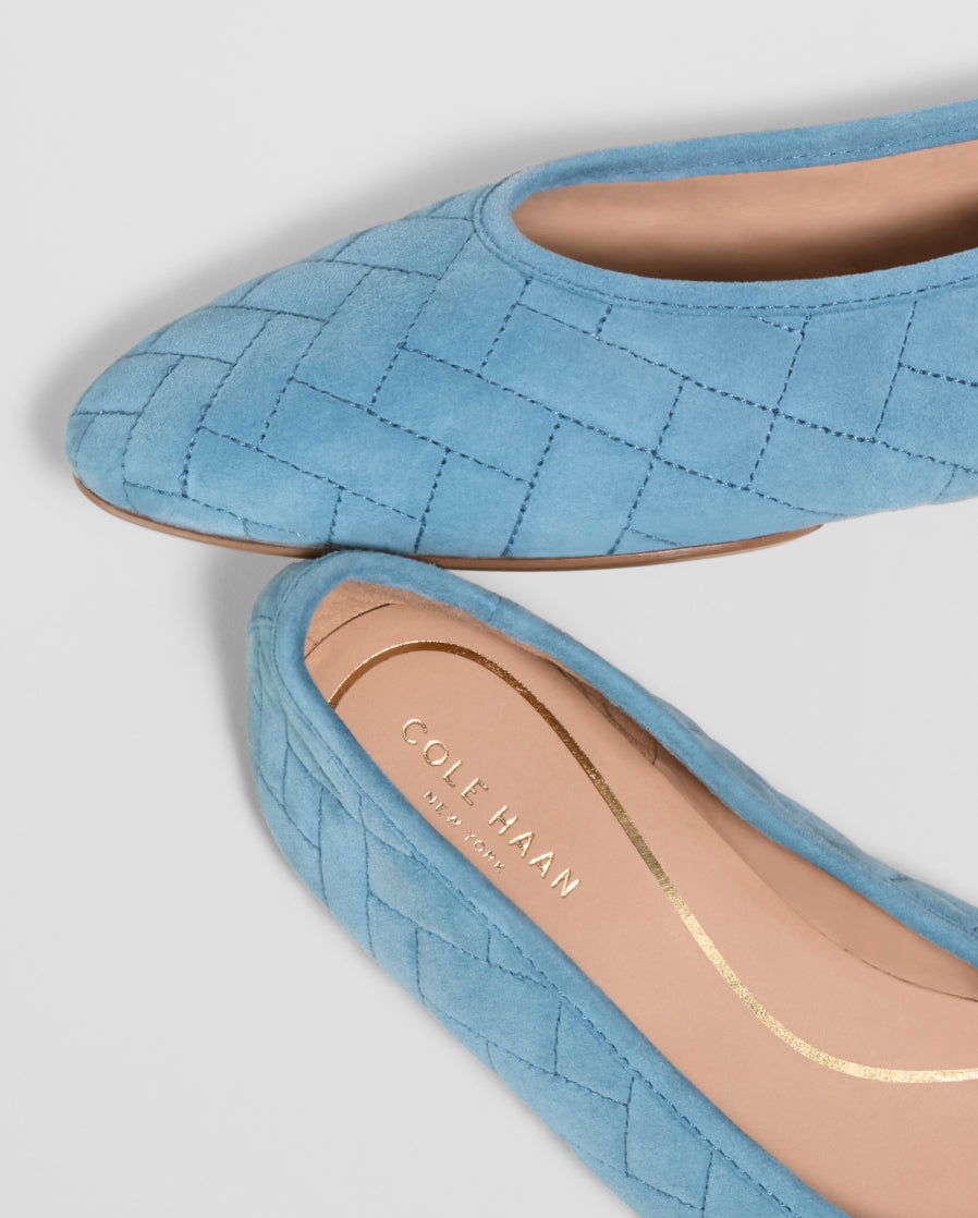 Close up of Jasleen Quilted Ballet