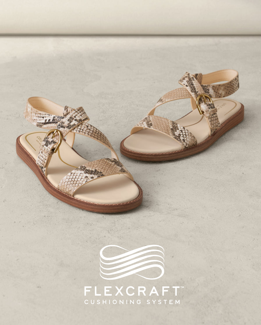 Women's Kami Buckle Sandals in Beige | Cole Haan