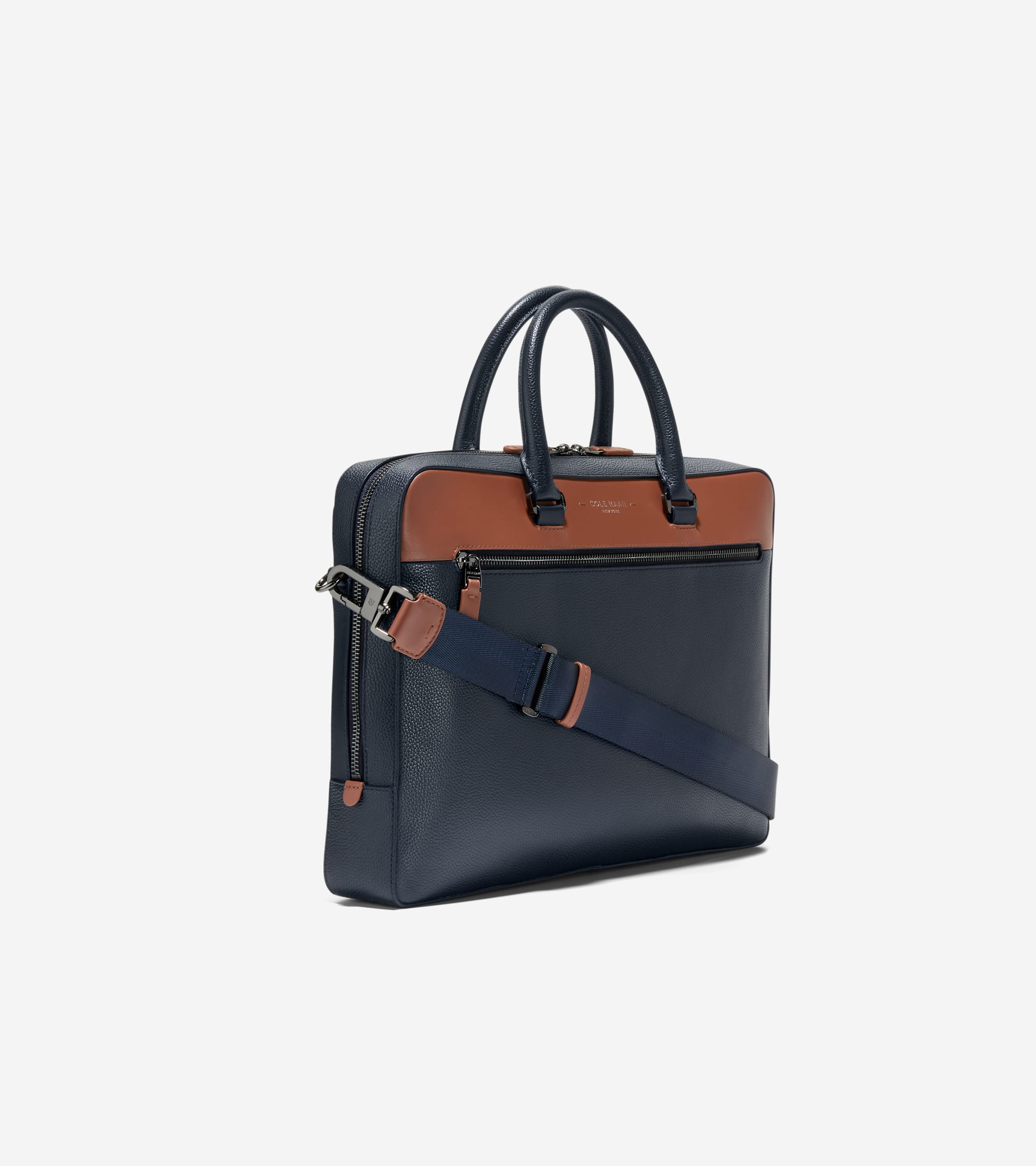 Men's Damon Briefcase in Blue | Cole Haan