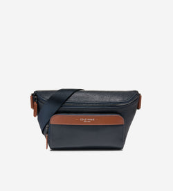 Men's Damon Crossbody Bag-Navy Blazer-New British Tan