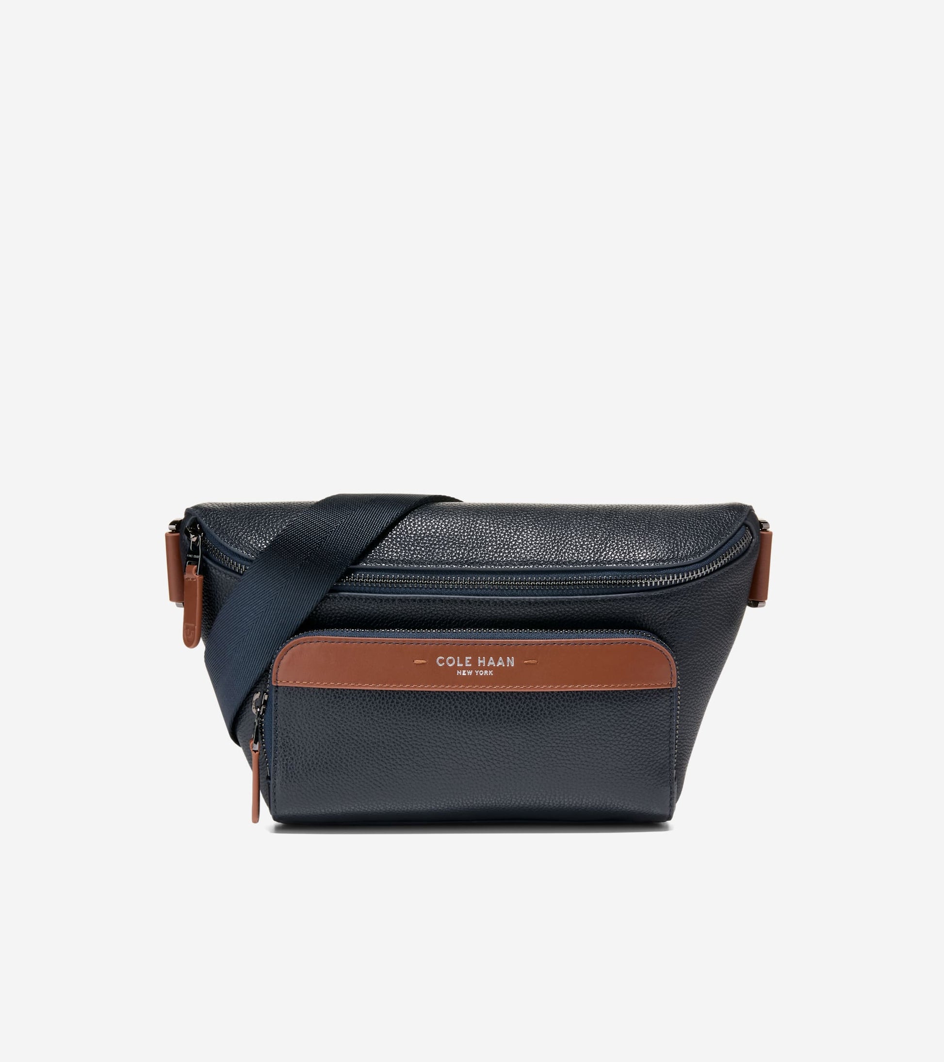 Men's Damon Crossbody Bag-Navy Blazer-New British Tan