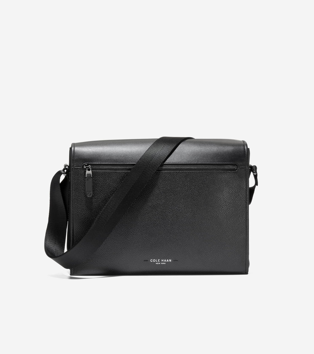 Men's Damon Messenger Bag-Black
