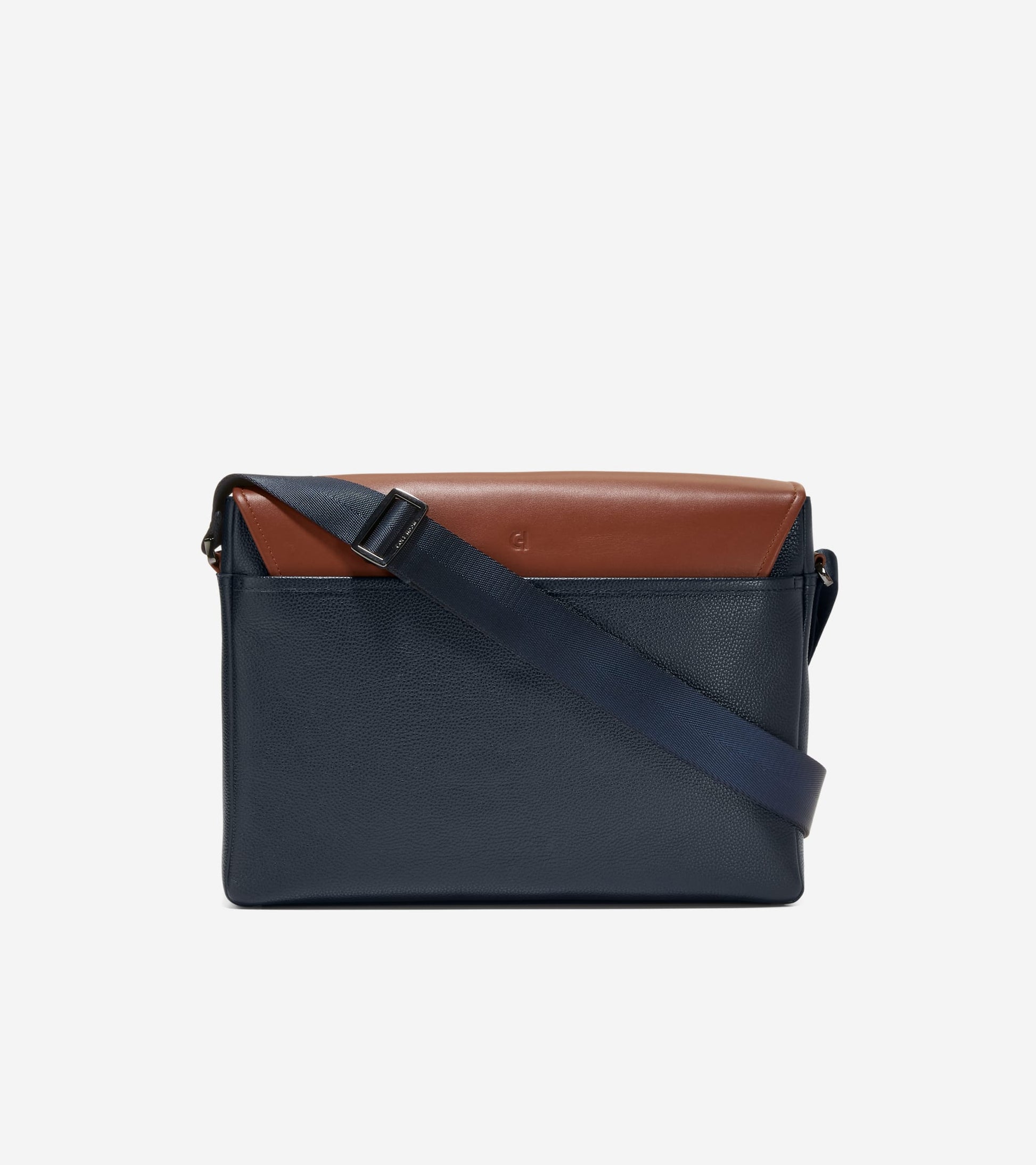 Men's Damon Messenger Bag-Navy Blazer-New British Tan