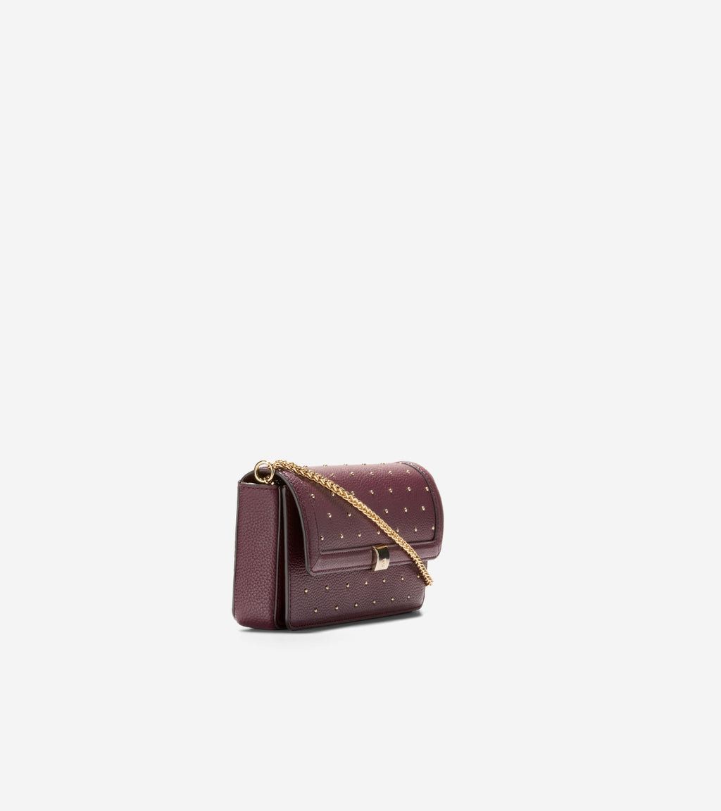 Daniella Chain Wallet-Black Garnet