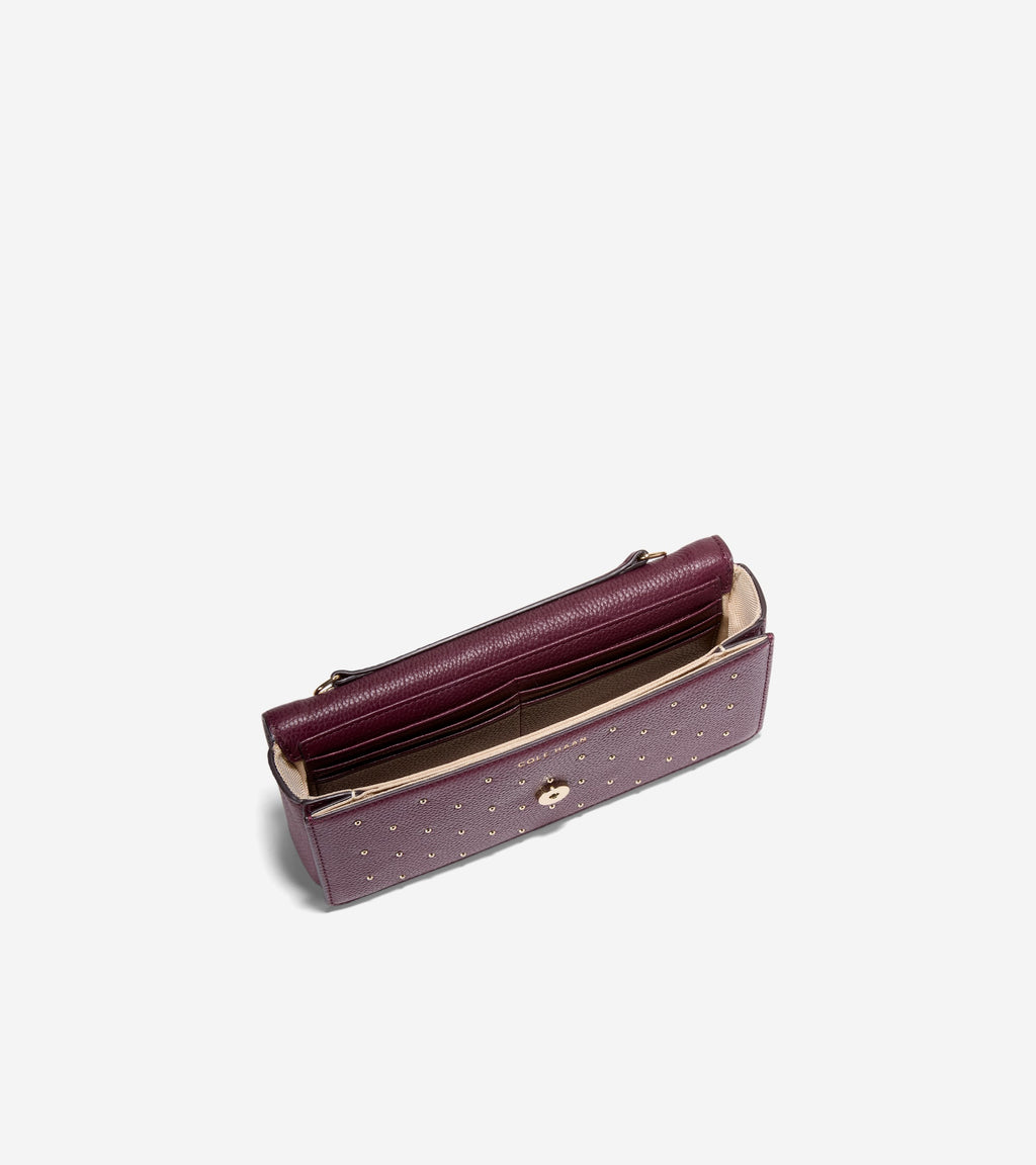 Daniella Chain Wallet-Black Garnet