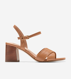 Women's Darlene Sandals-Dark Caramel-Stacked Heel