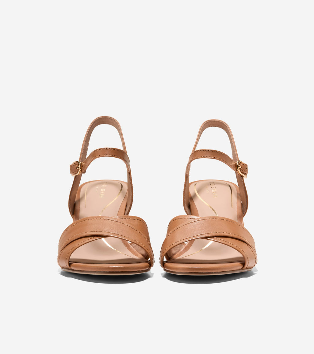Women's Darlene Sandals-Dark Caramel-Stacked Heel