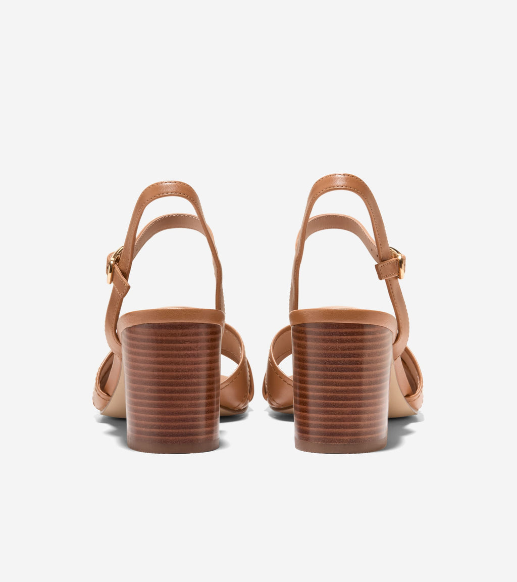 Women's Darlene Sandals-Dark Caramel-Stacked Heel