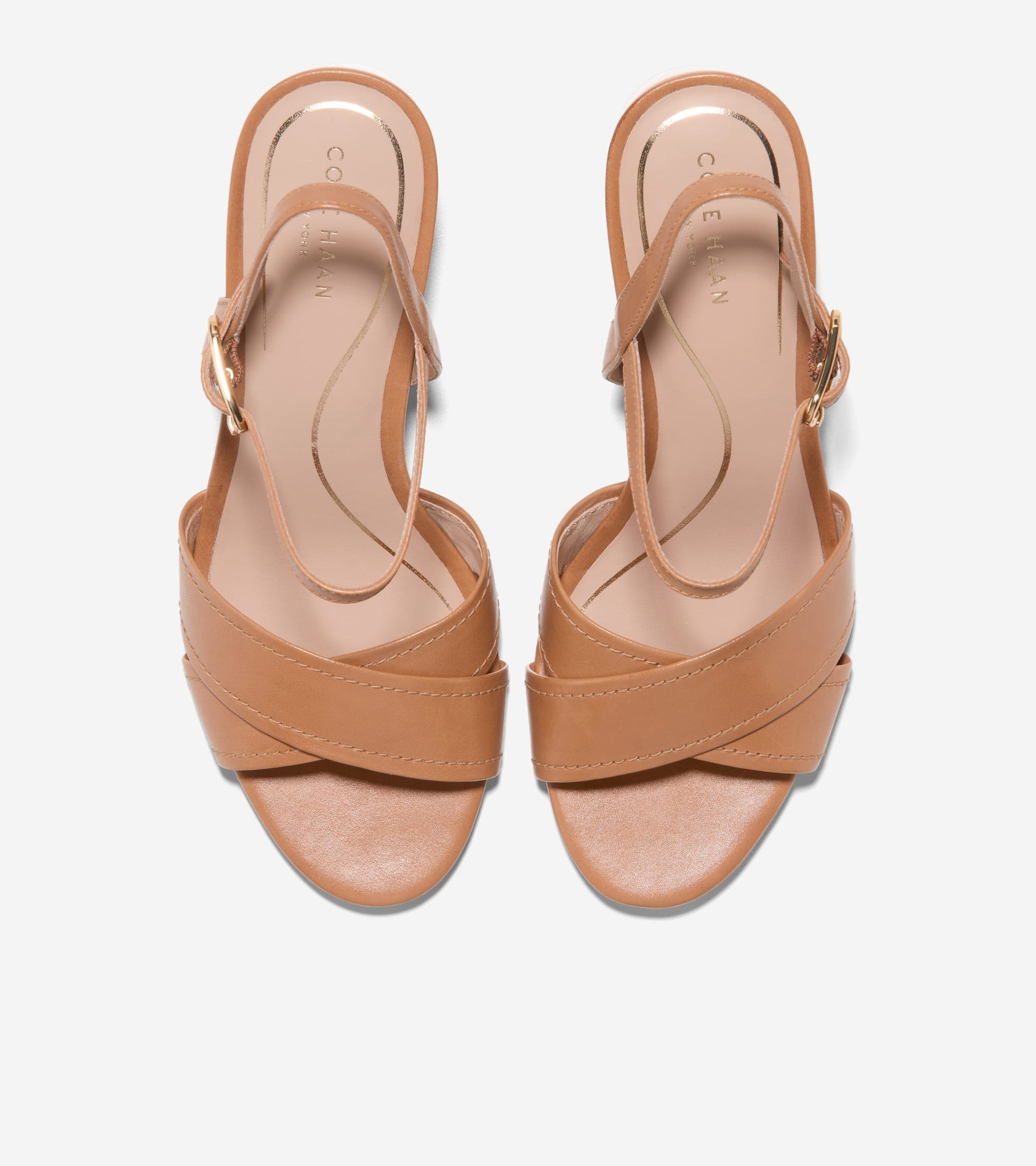 Women's Darlene Sandals-Dark Caramel-Stacked Heel