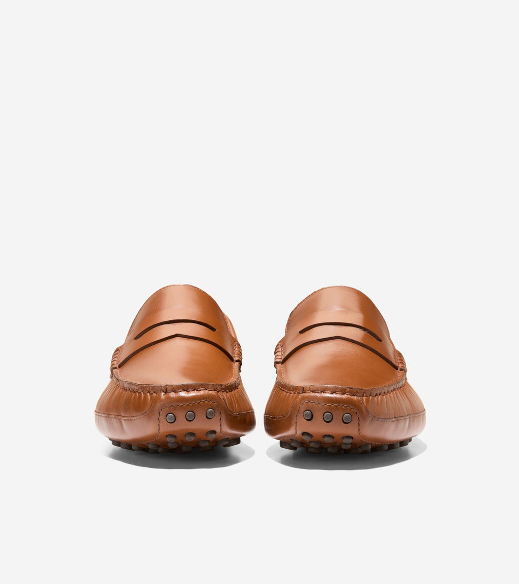 Men's Davies Grand Penny Driving Shoes-British Tan-Java