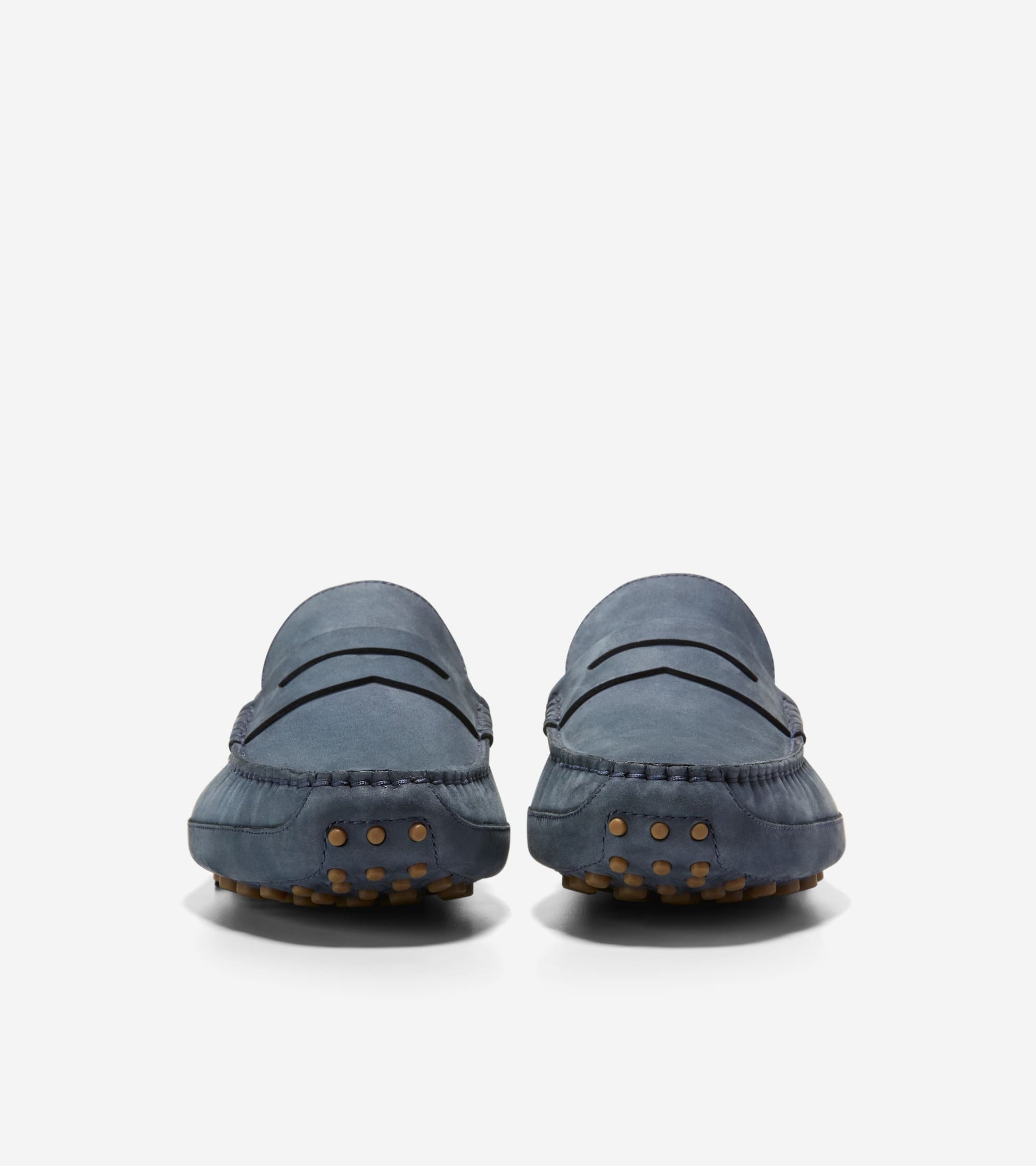 Men's Davies Grand Penny Driving Shoes-Navy Blazer-Gum