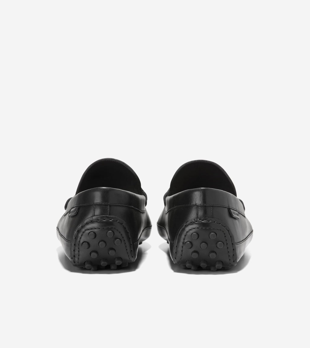 Men's Davies Grand Penny Driving Loafers-Black
