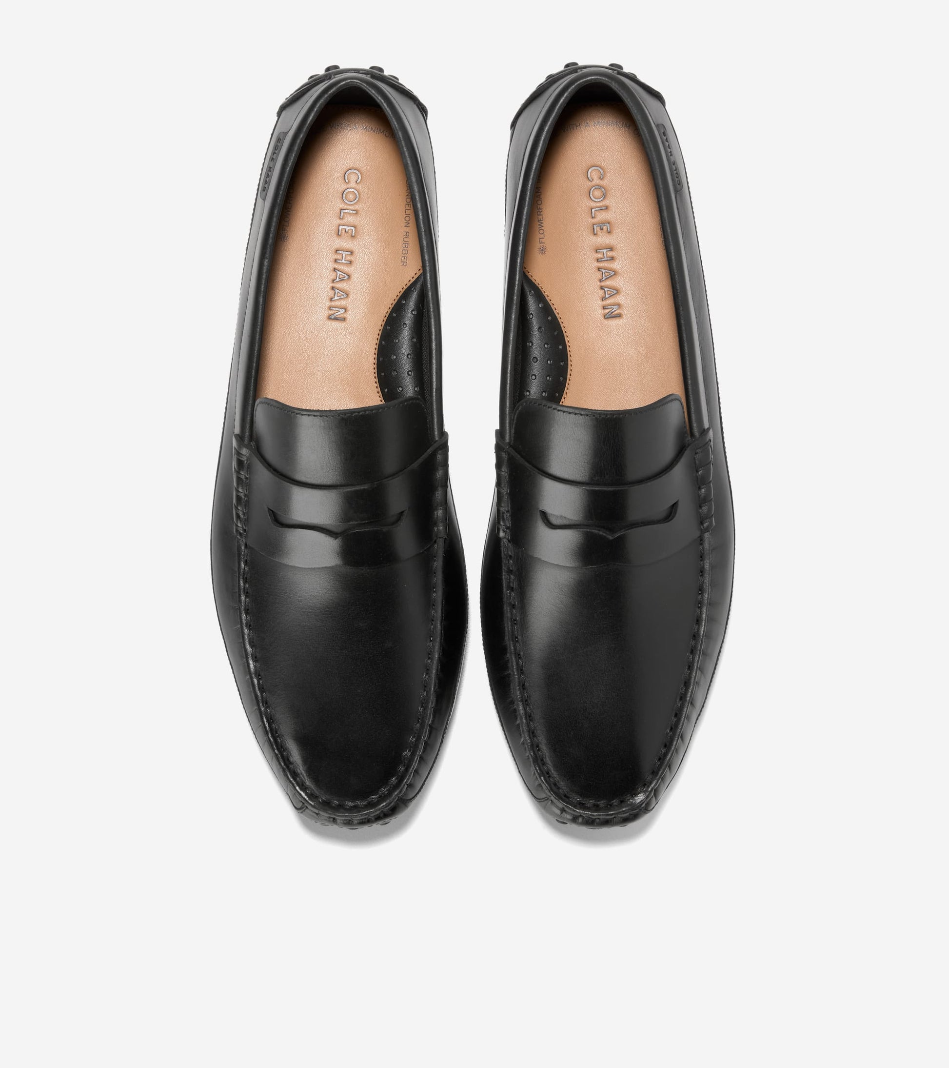 Men's Davies Grand Penny Driving Loafers-Black