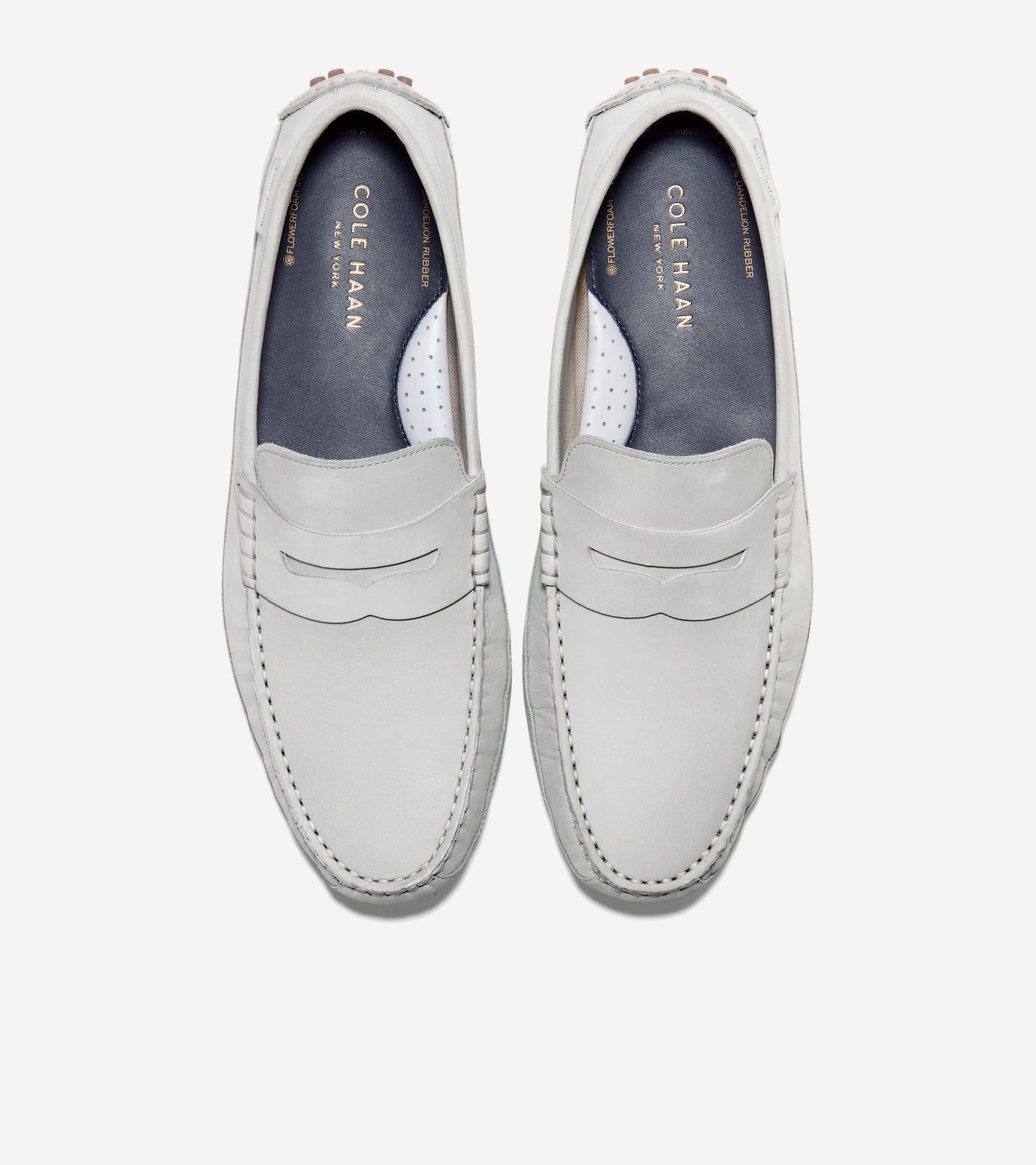 Men's Davies Grand Penny Driving Shoes-Harbor Mist-Gum