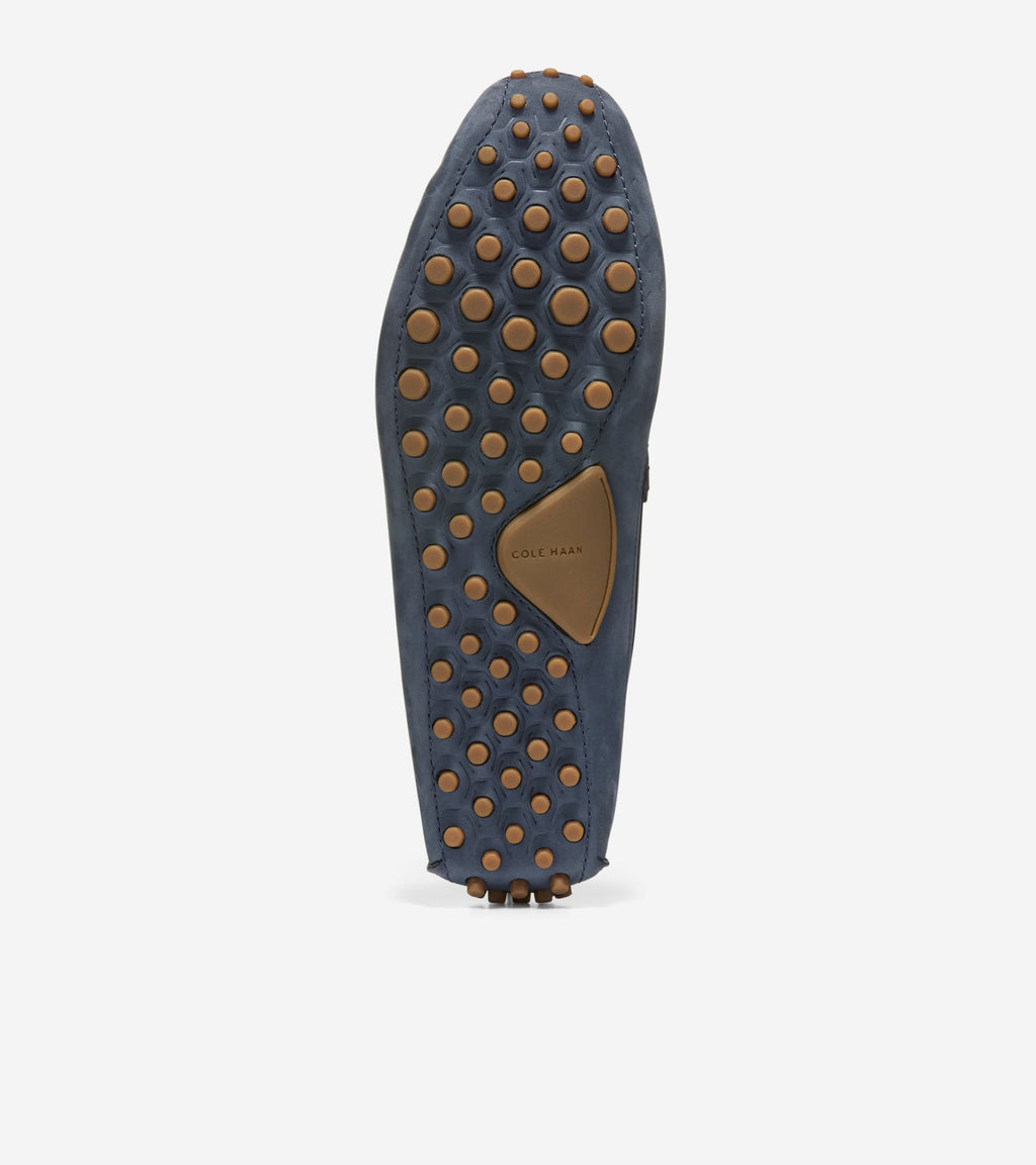 Men's Davies Grand Penny Driving Shoes-Navy Blazer-Gum
