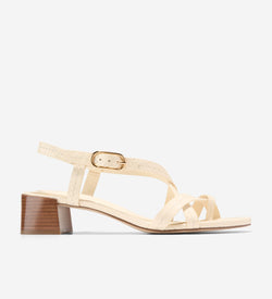Women's Dillon Block Heel Thong Sandals-Vanilla Snake Print