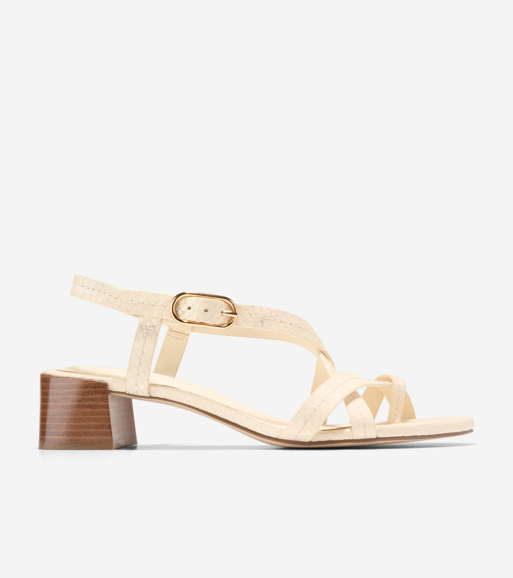 Women's Dillon Block Heel Thong Sandals-Vanilla Snake Print