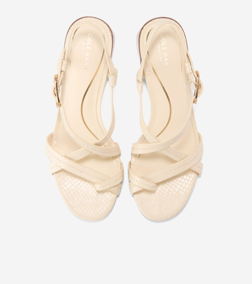 Women's Dillon Block Heel Thong Sandals-Vanilla Snake Print