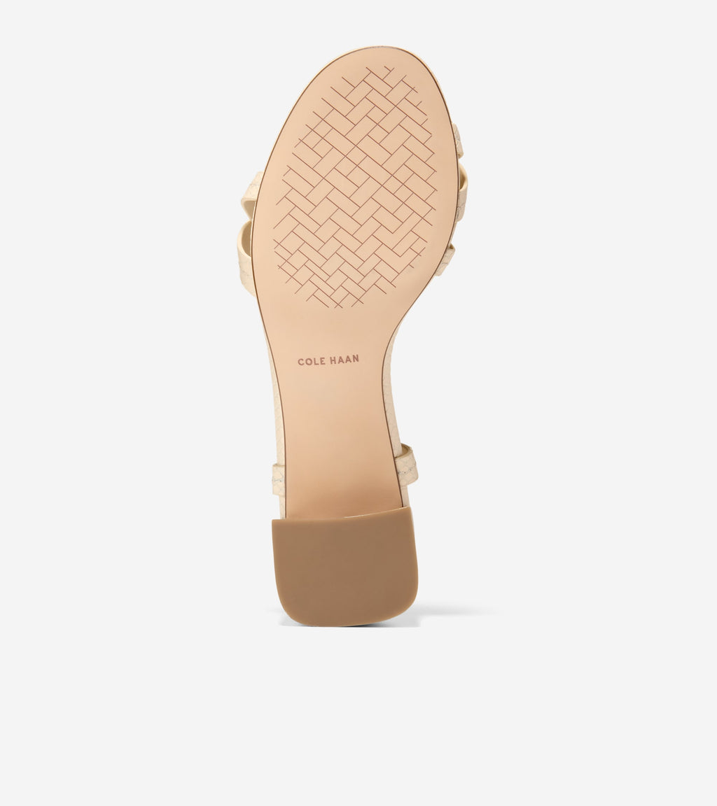 Women's Dillon Block Heel Thong Sandals-Vanilla Snake Print