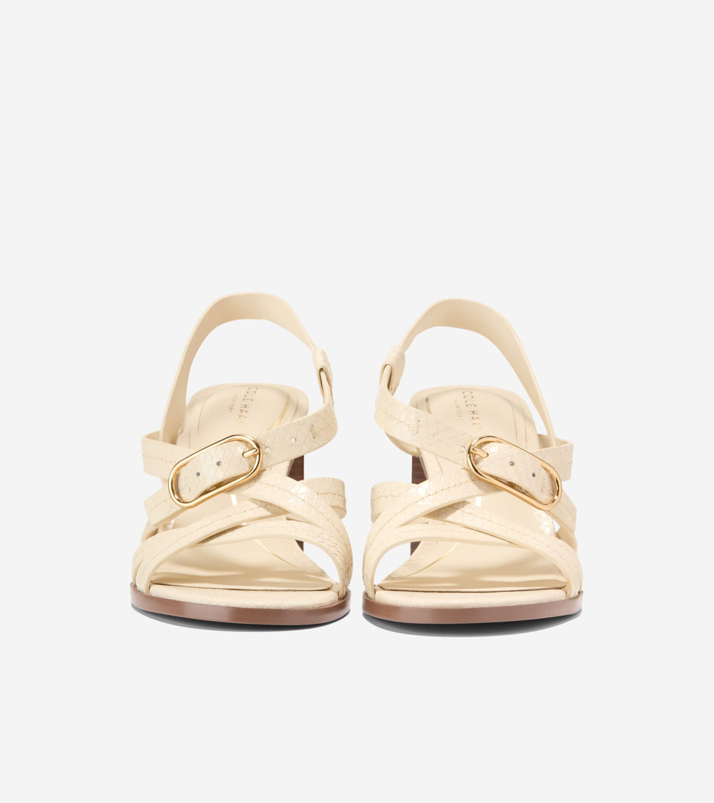 Women's Dillon Heeled Strappy Sandals-Vanilla Snake Print