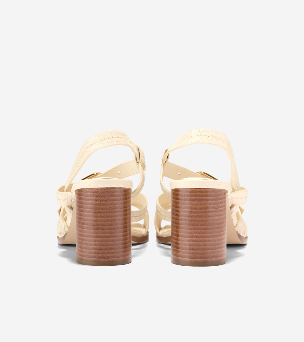 Women's Dillon Heeled Strappy Sandals-Vanilla Snake Print