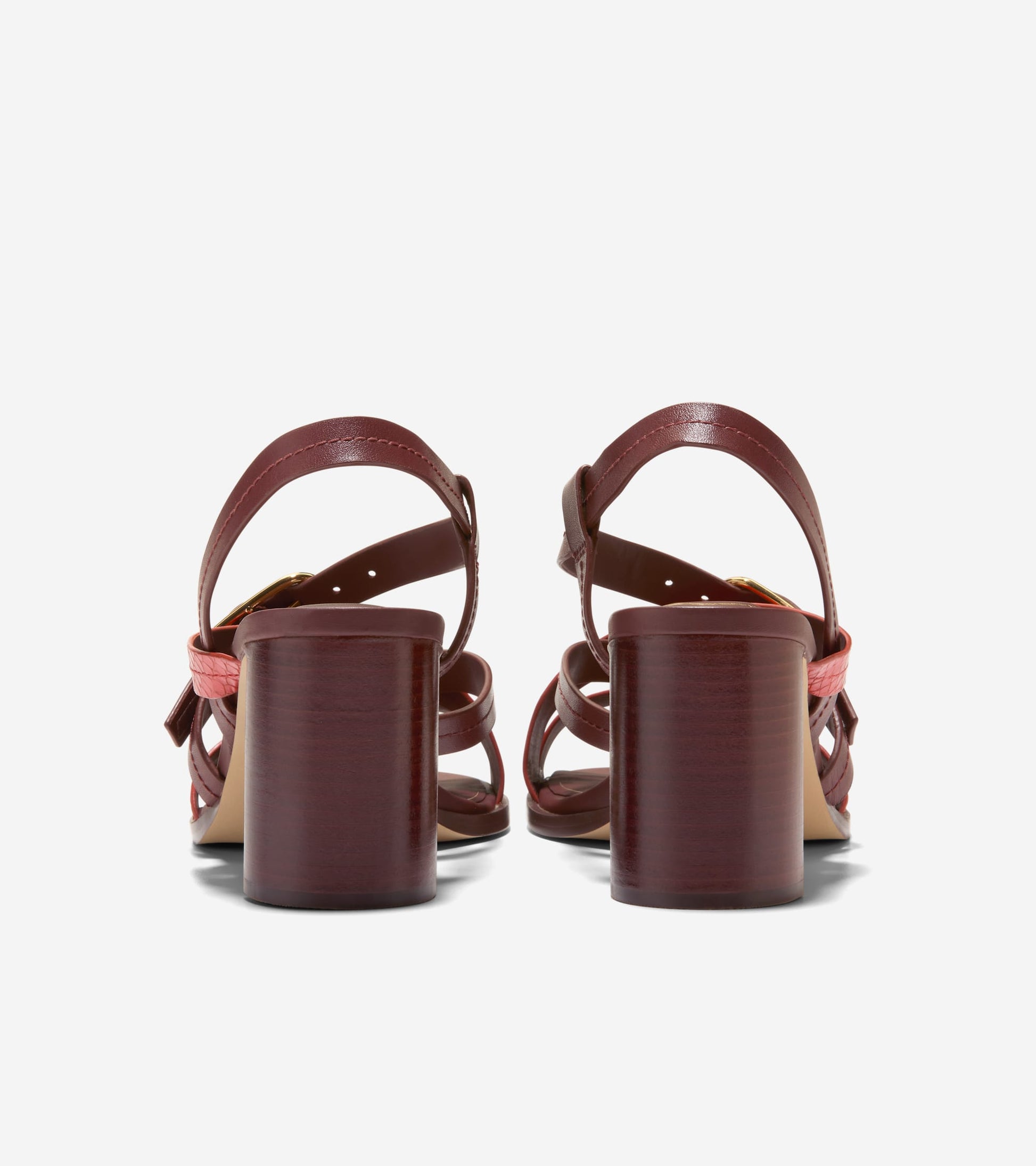 Women's Dillon Heeled Strappy Sandals-Woodbury-Dark Natural