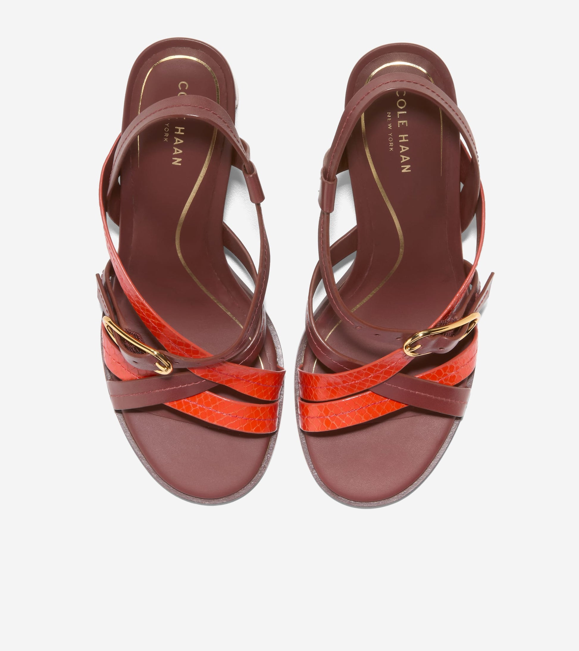 Women's Dillon Heeled Strappy Sandals-Woodbury-Dark Natural