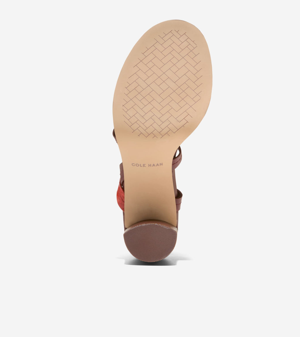 Women's Dillon Heeled Strappy Sandals-Woodbury-Dark Natural