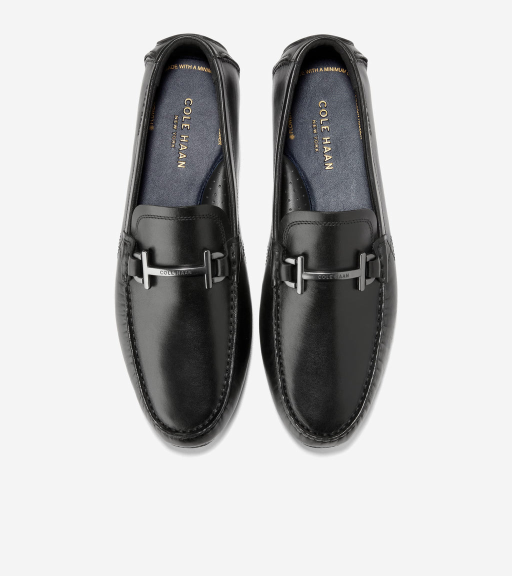 Men's Donohue Grand Bit Driving Loafers-Black