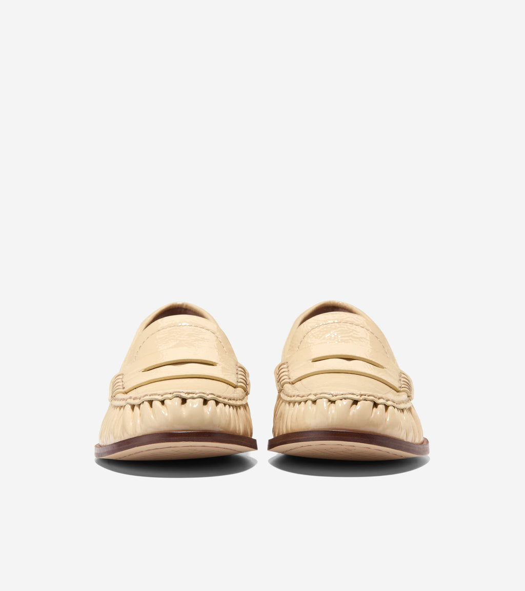 Women's Dreya Penny Loafers-Marzipan Crinkle Patent Leather