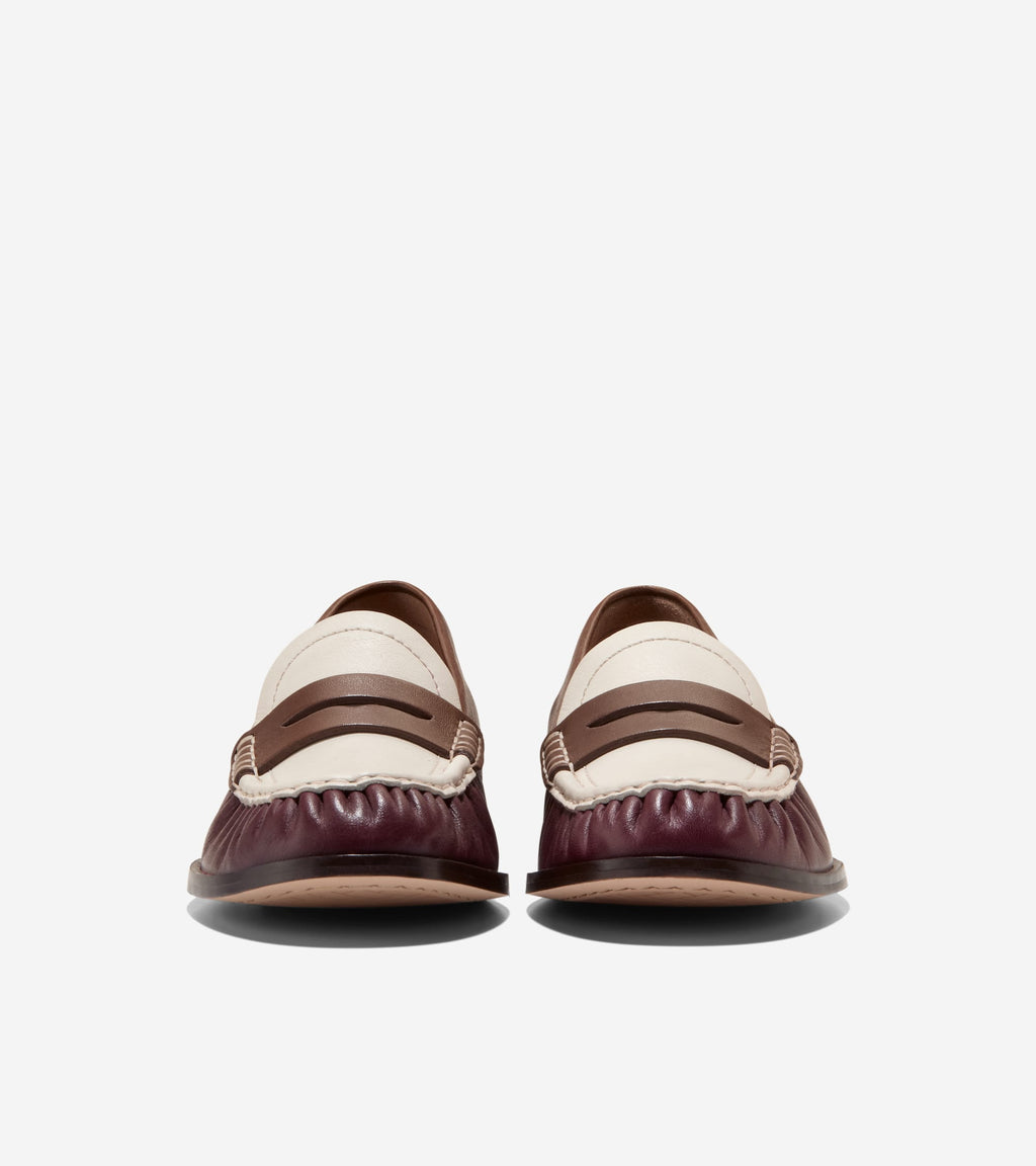 Women's Dreya Penny Loafers-Bloodstone-Fondue Fudge-Ivory