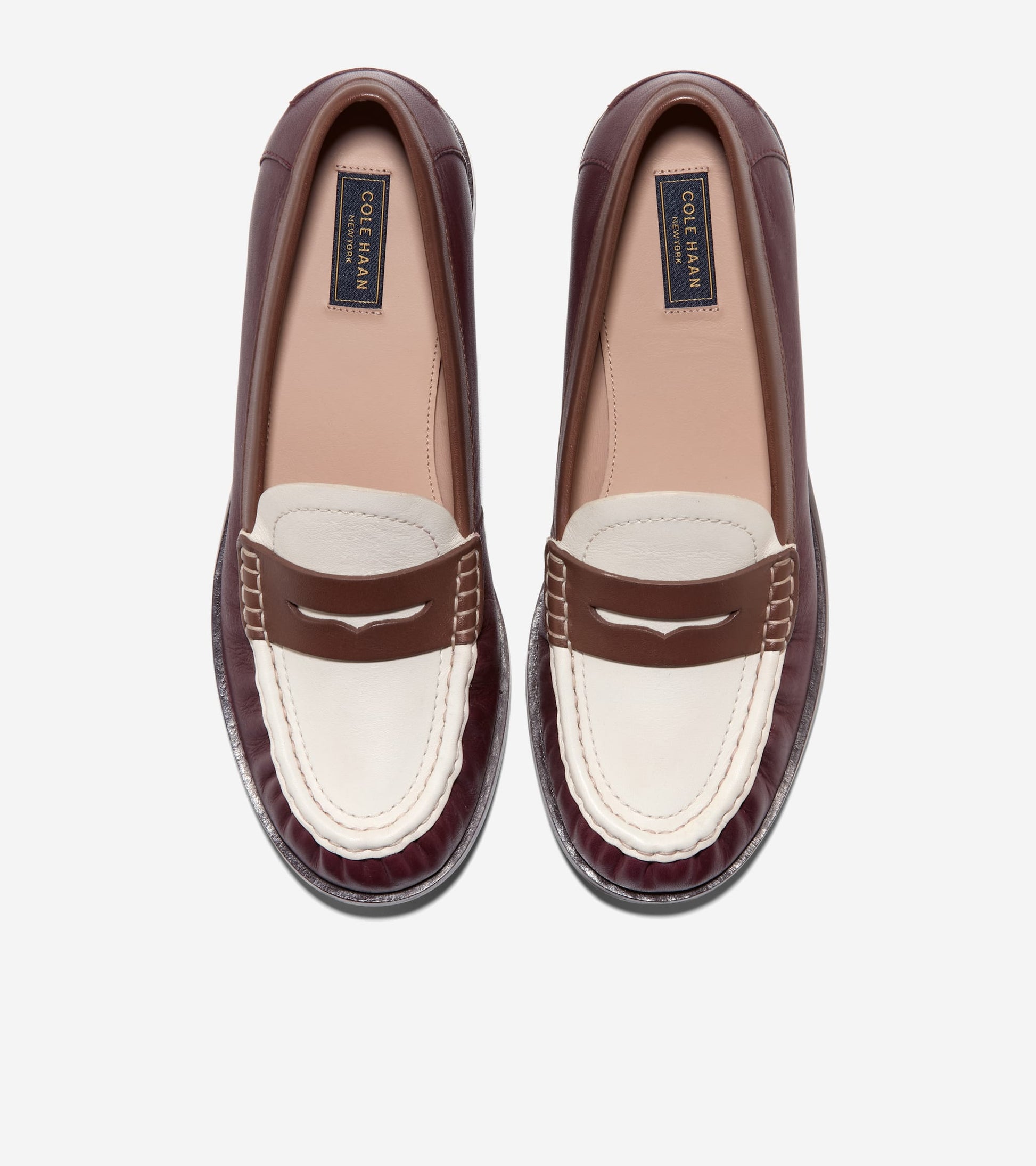 Women's Dreya Penny Loafers-Bloodstone-Fondue Fudge-Ivory
