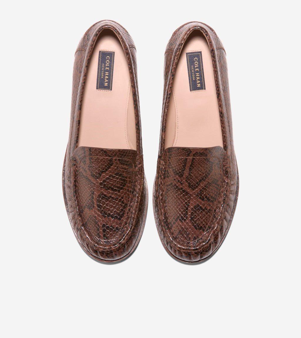 Women's Dreya Venetian Loafers-Hickory Glossy Snake Print