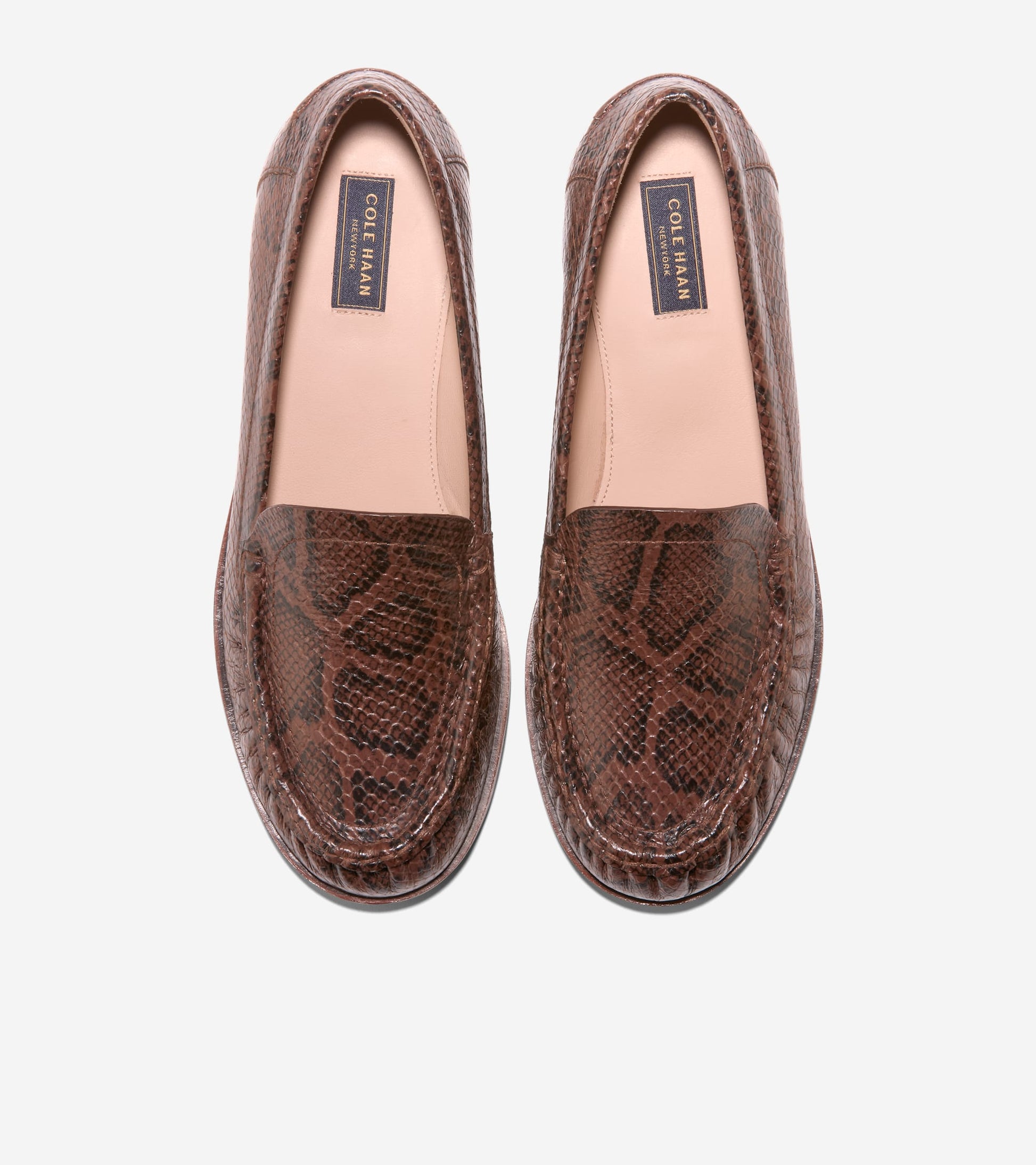 Women's Dreya Venetian Loafers-Hickory Glossy Snake Print