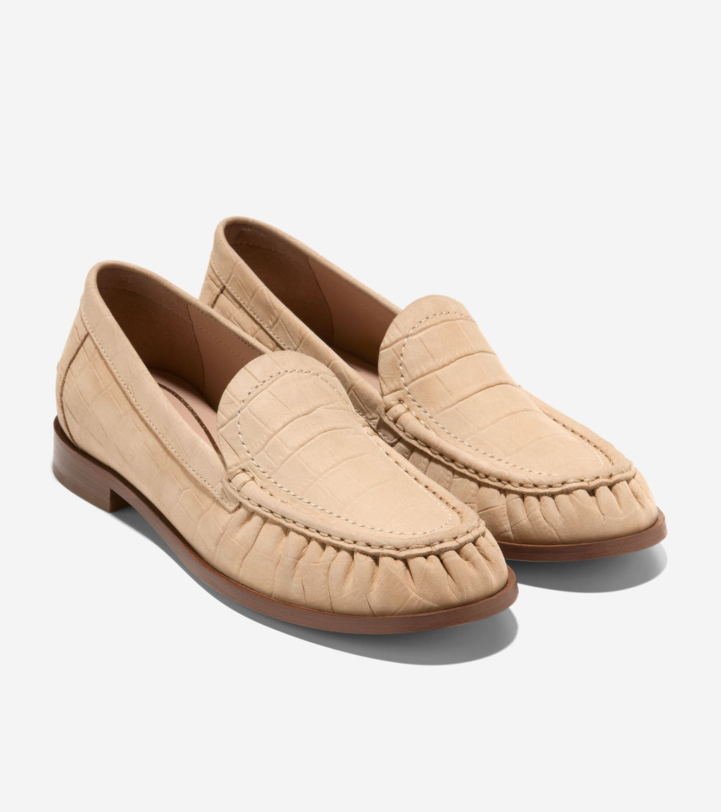 Women's Dreya Venetian Loafers-Buckwheat Croc Print