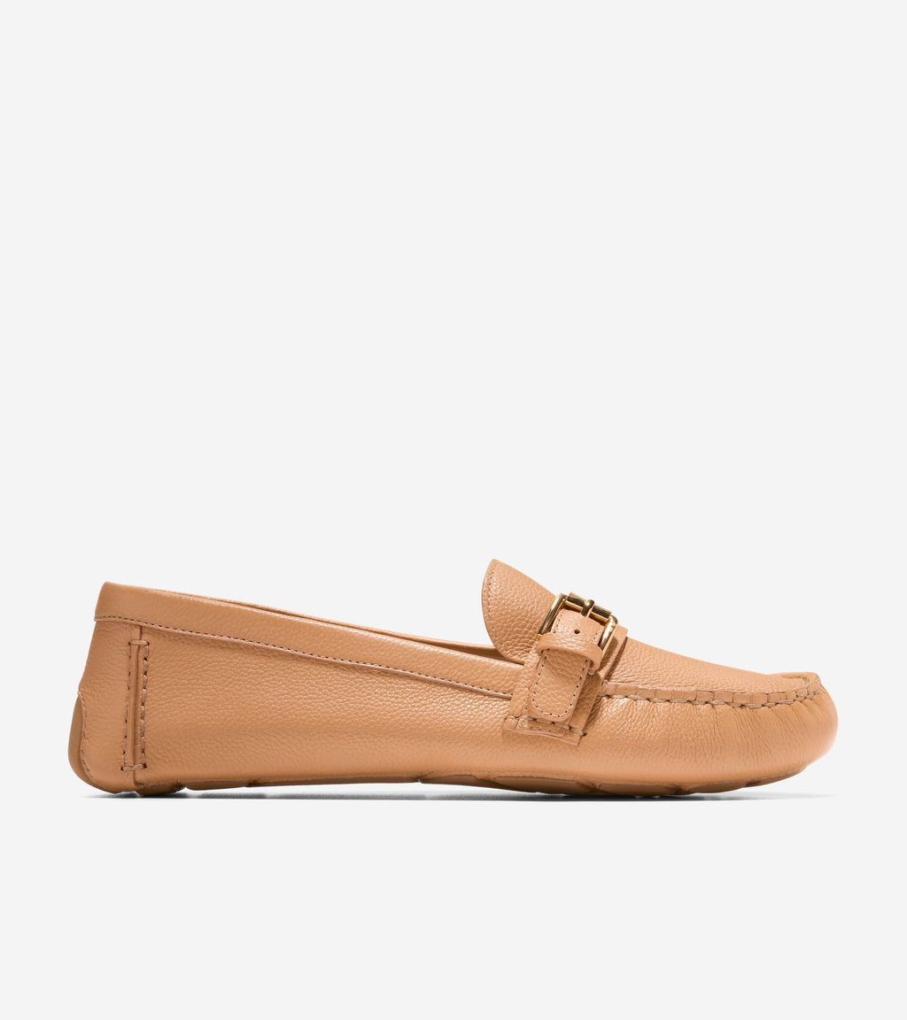 Women's Eileen Buckle Drivers-Biscuit Baby