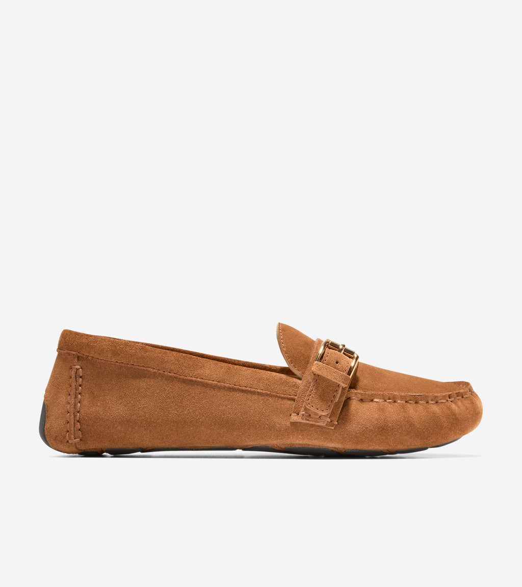 Women's Eileen Buckle Drivers-Tobacco