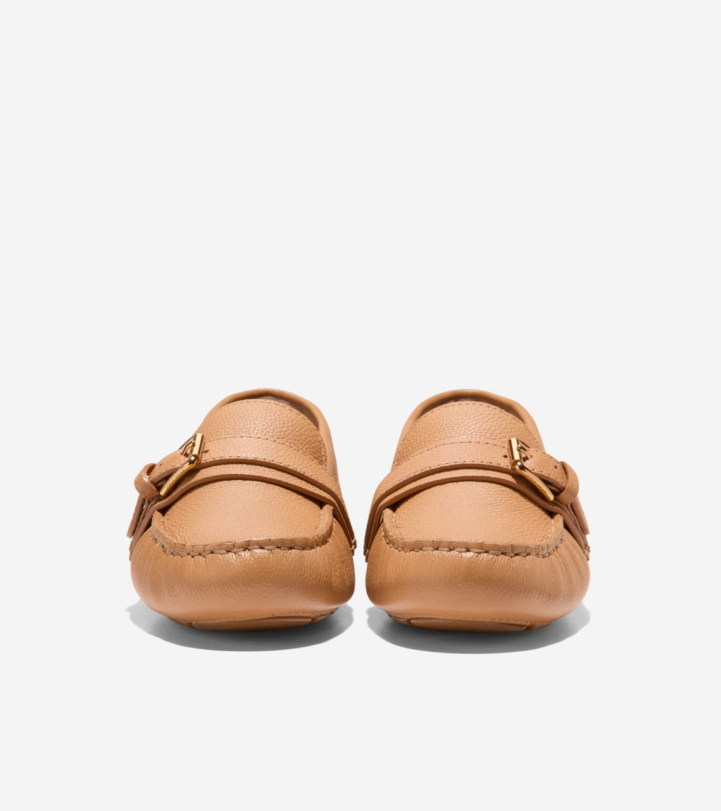 Women's Eileen Buckle Drivers-Biscuit Baby